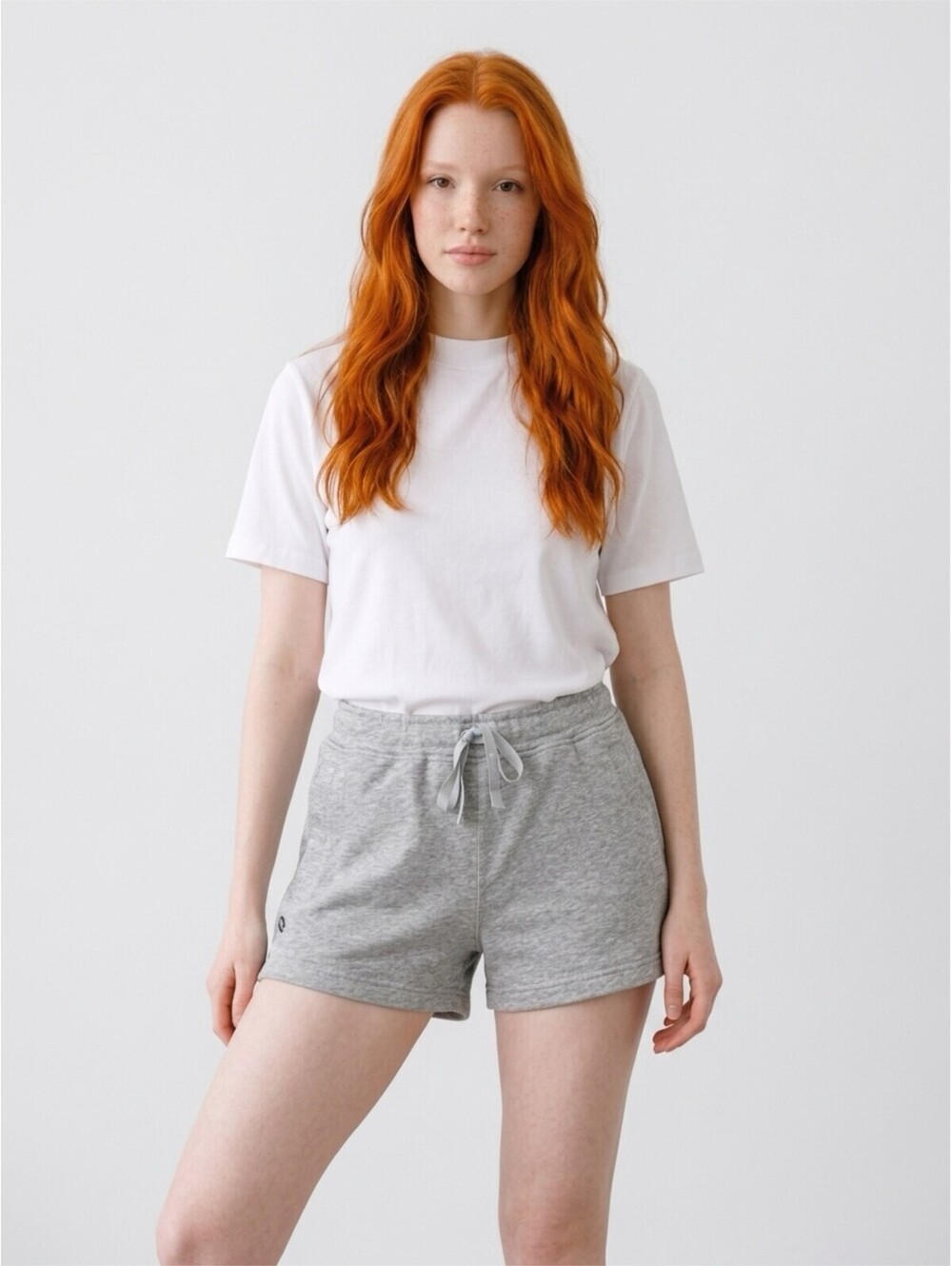 FIGS W_EVELYN OFF-SHIFT LOUNGE SHORTS SIZE M (REG) HEATHER GREY NWT